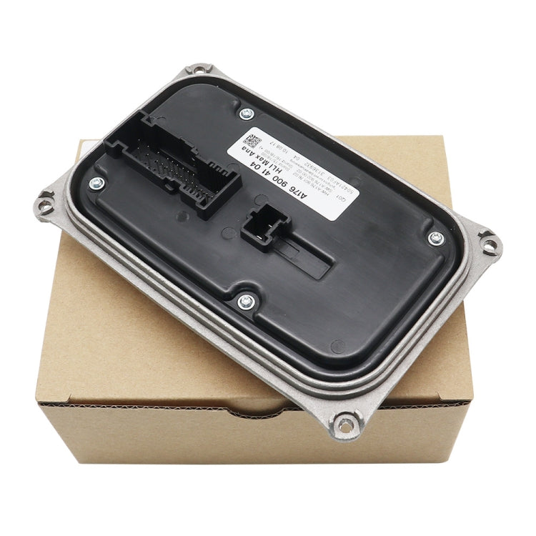 LED headlight control module with black cover and two connector slots