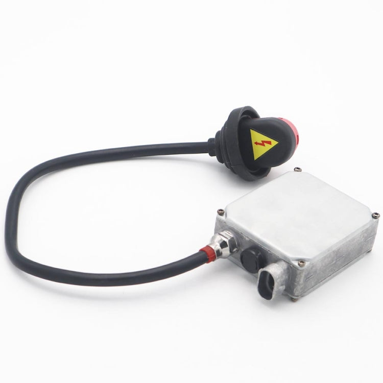 HID xenon headlight electronic ballast with black cable and red/black round socket