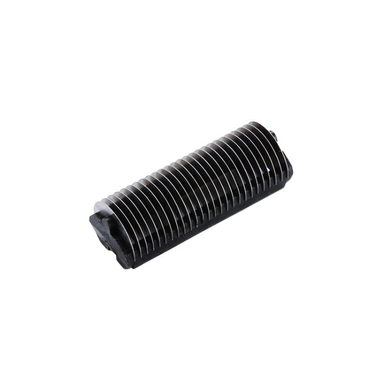 Shaver cutter comb, black plastic with metal teeth