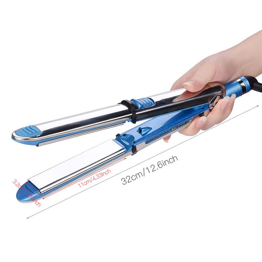 2 in 1 Titanium Hair Straighter Curler Iron, EU, US, UK