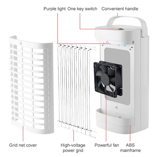 Electric Mosquito Killer Plug-In Mosquito Killer, US Plug 110V (White), US Plug 110V (Black), EU Plug 250V (White), EU Plug 250V (Black)
