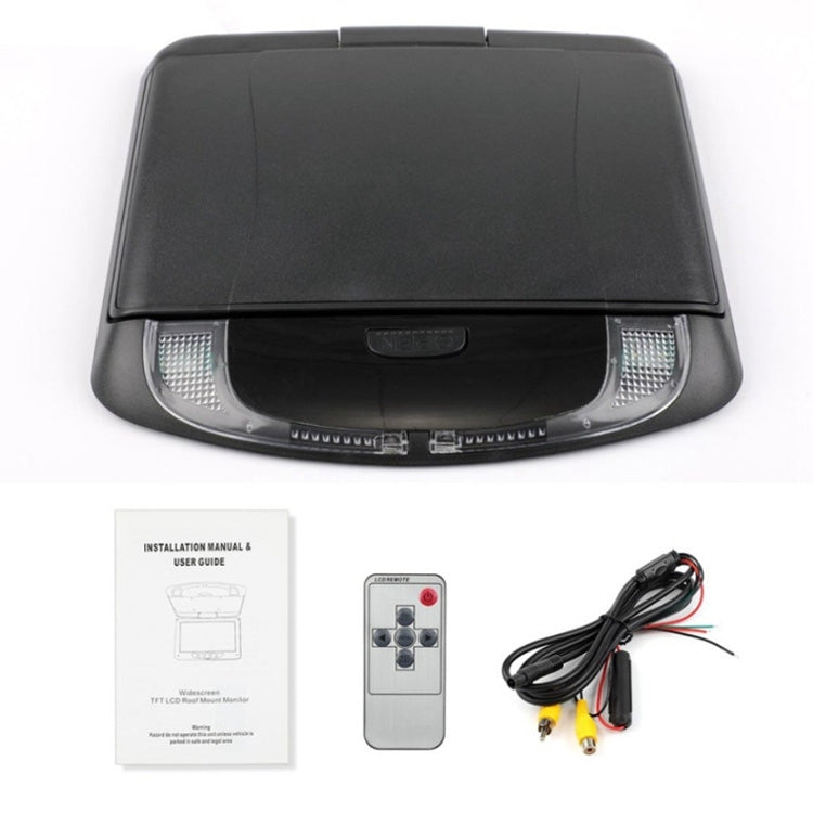 Car ceiling reversing display unit with front window and wiring accessories kit