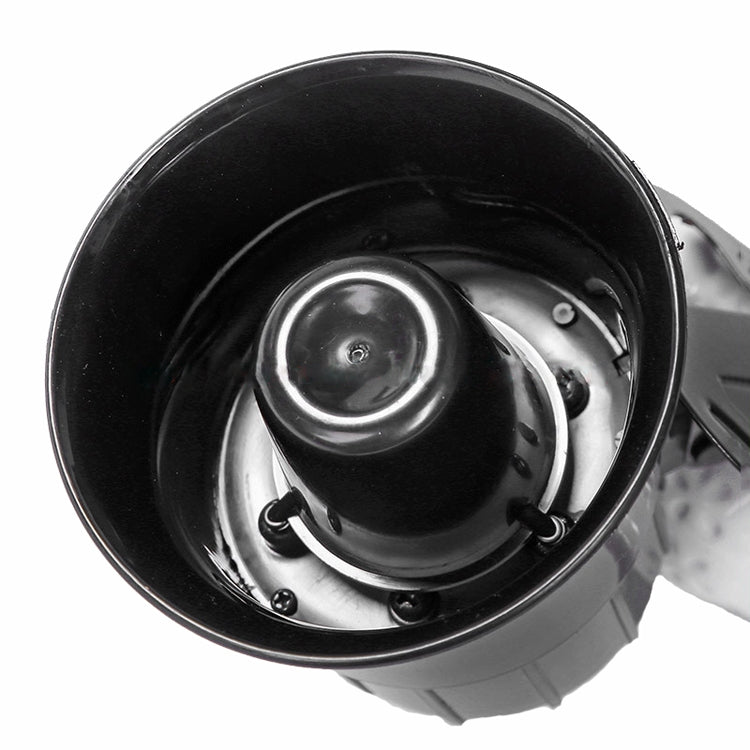 Black horn loudspeaker front with metal driver and mounting bracket