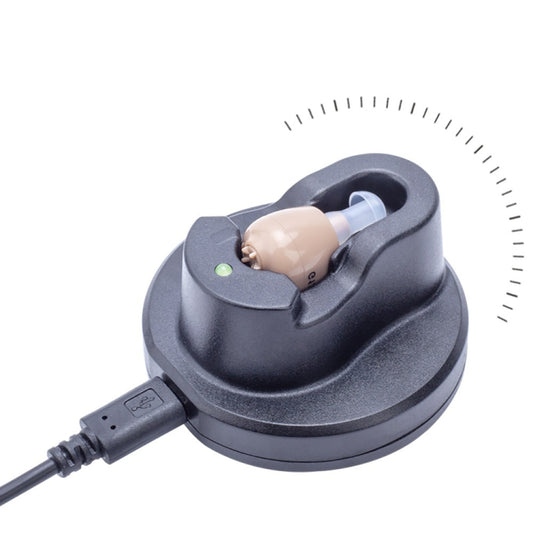 Z-12 Rechargeable In-Ear Sound Amplifier Hearing Aid with USB Cradle Charger, Z-12