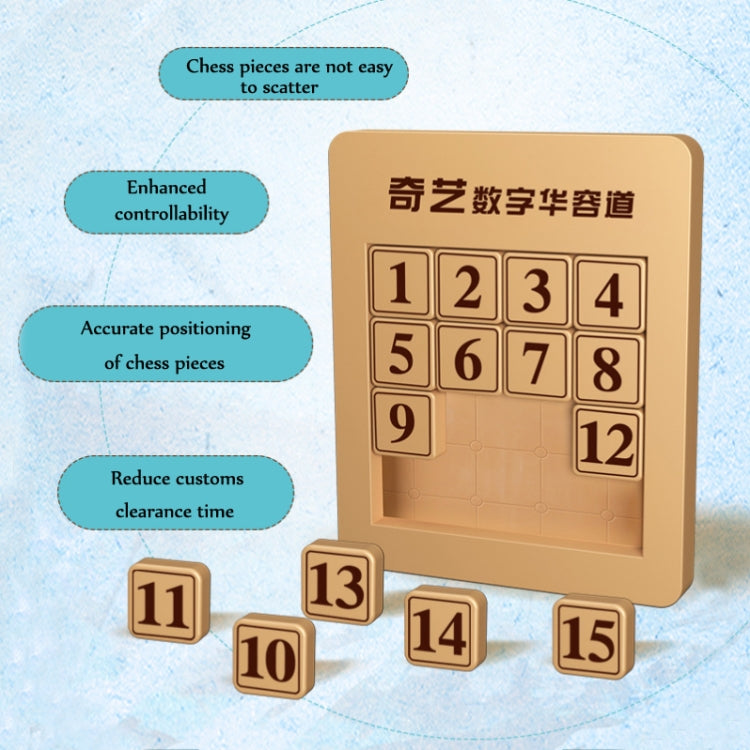 Beige magnetic number puzzle board with numbered tiles and loose tile pieces on floor