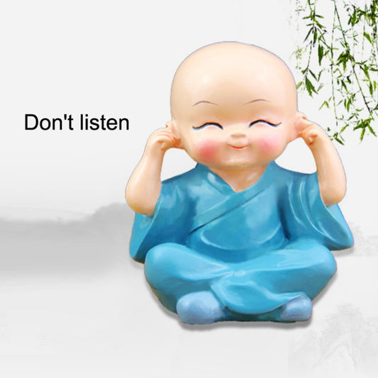 In Car Cute Four Little Monks Ornaments Car Interior Decorations Specification:, Not Swing, Crystal Base Not Swing
