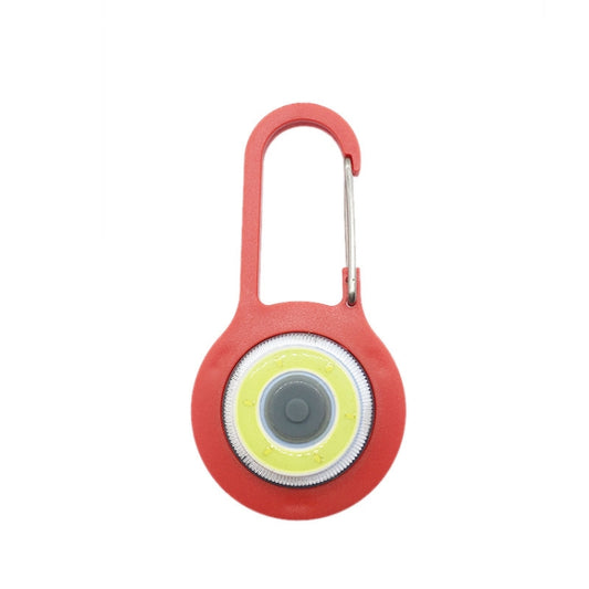 3 PCS Mini Carabiner COB Flashlight Outdoor Portable Keychain Night Fishing Light Random Colour Delivery, Red, Blue, Black, Gray