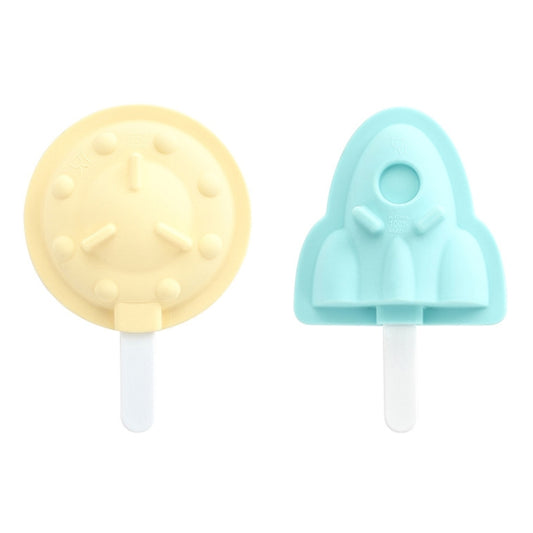 Household Silicone Popsicle Ice Cream Mold With Lid, Grape, Strawberry, Flying Saucer, Rocket, Strawberry + Grape, Flying Saucer + Rocket