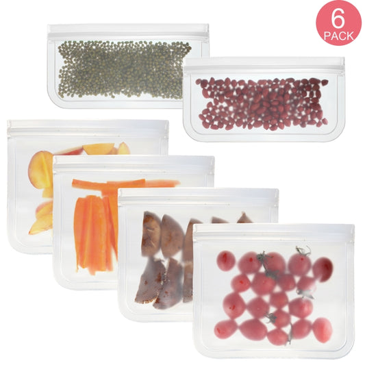 Translucent Frosted PEVA Food Preservation Bag Refrigerator Food Storage Bag Self-Sealing Food Bag, 5 PCS / Set(NO.1x5), 5 PCS / Set(NO.2x5), 6 PCS / Set(NO.1x4+NO.2x2), 10 PCS / Set(NO.1x6+NO.2x4), 12 PCS / Set(NO.1x7+NO.2x5)