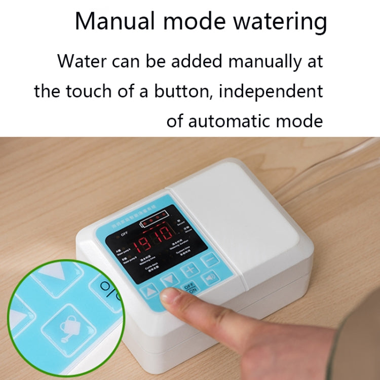 Automatic plant watering timer controller with touch screen, hand pressing button