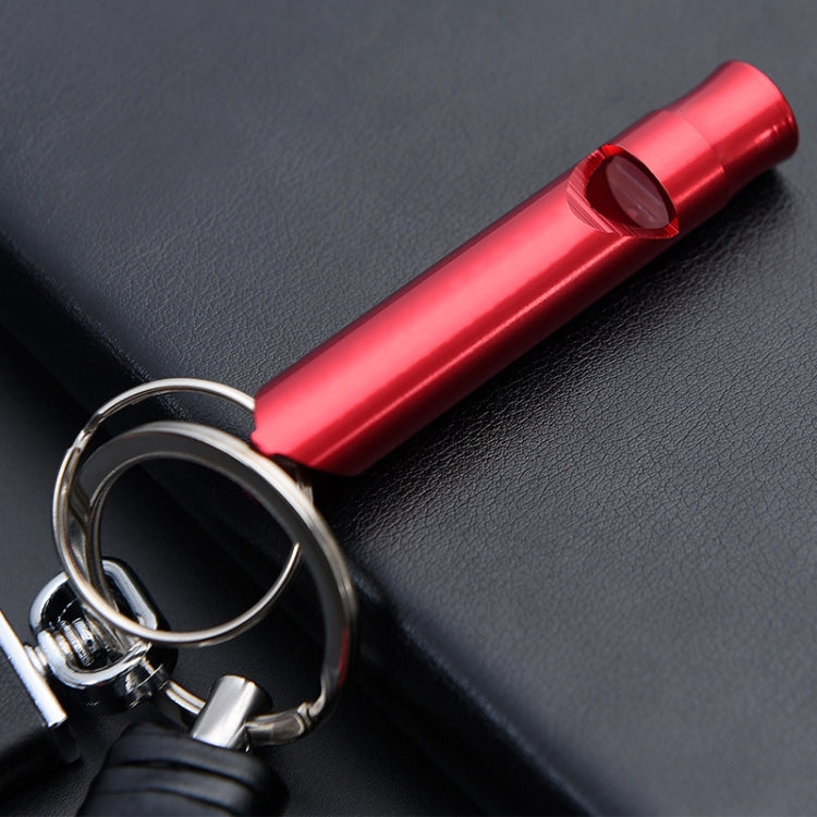 6 PCS Multifunctional Whistle Keychain Men Keyring Pendant, Red Whistle, Black Whistle