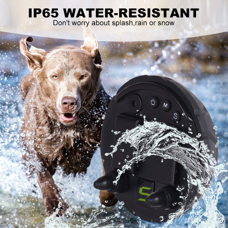 Water-resistant IP65 bark control collar receiver with splash-proof design