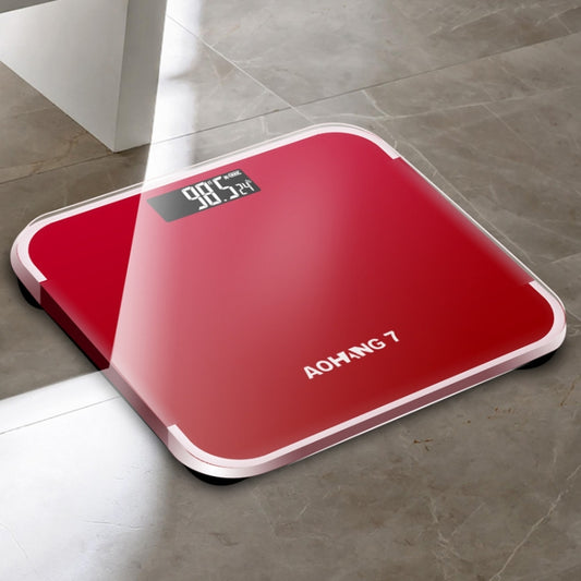 AOHANG7 Home Precision Weight Scale, Battery Version(Red), Battery Version(Rose Gold), Battery Version(Bright Black)