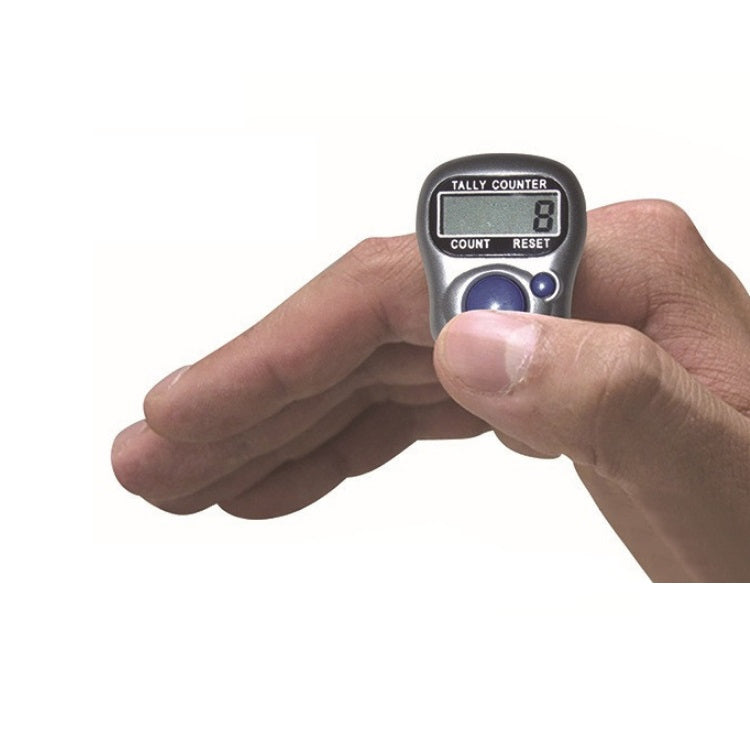 10 PCS Plastic Finger Counter Manual Ring Style Mini Electronic Counter, Random Colour Delivery, 10PCS Random Colour