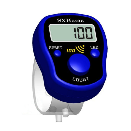 LED Luminous Electronic Counter with Sound Reminder Function After A Hundred, Random Colour Delivery, 4PCS Luminous