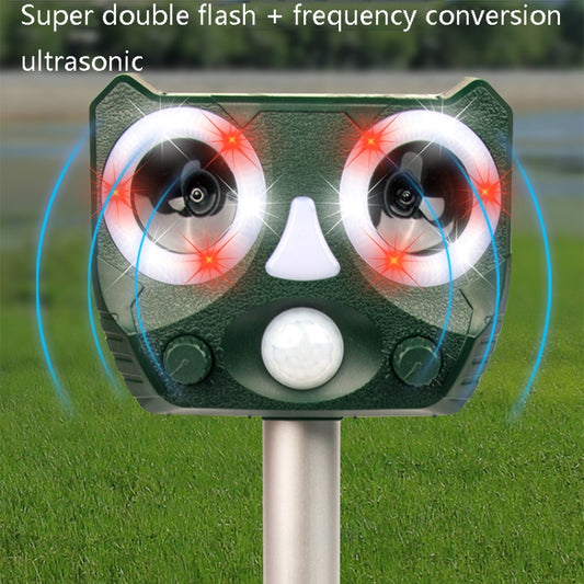 119A Outdoor Solar Ultrasonic Insect Repellent Animal Repellent, Ultrasonic Insect Repellent