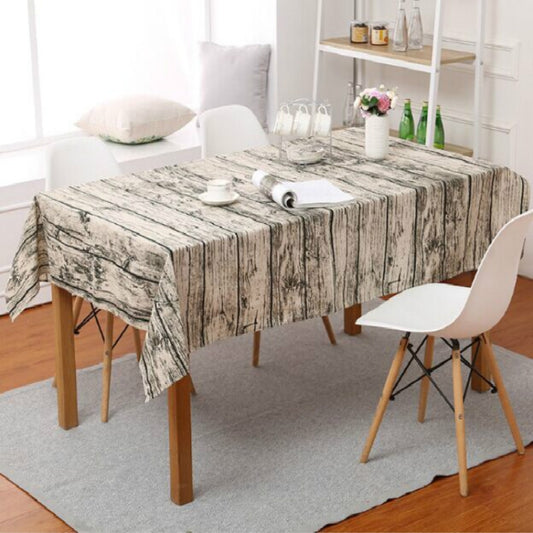 Imitation Bark Cotton Linen Tablecloth, 60x60cm, 90x90cm, 100x140cm, 140x140cm, 140x180cm, 140x200cm, 140x220cm, 70x70cm, 120x120cm, 120x160cm, 140x250cm, 50x80cm