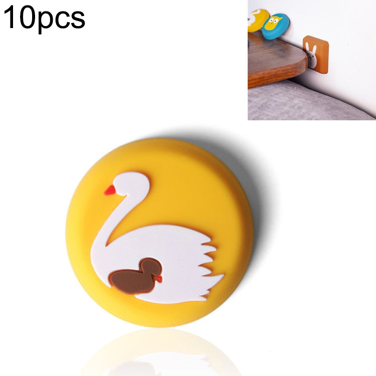10 PCS Crash Pad for Wall Door Handle Silicone Cushion Pad