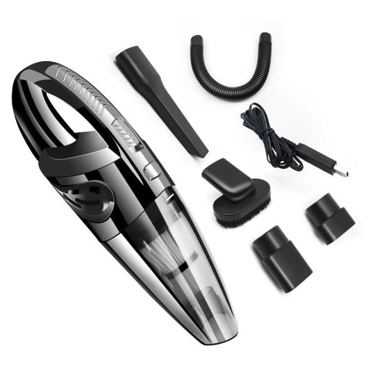 Wet And Dry Handheld High-Power Portable Car Vacuum Cleaner, R-6052C Vacuum Cleaner with USB Cable (Black), No-Wired Vacuum Cleaner, US Plug, Handle Vacuum Cleaner, US Plug (Red)