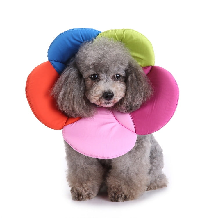 Pet Protection Collar Dog Flower Protection Collar, S, M, L