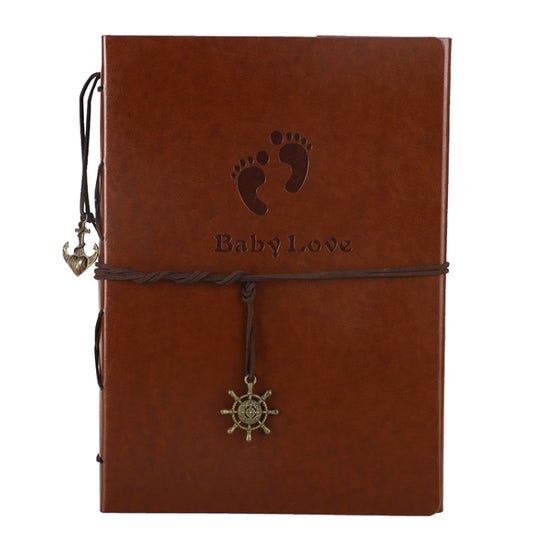 DIY Photo Scrapbook Handmade Children Growth Commemorative Album, Specification: Large Skirt Girl, Large Skirt Girl, Large Elk, Small Feet, Large Feet, Small Heart, Small LOVE