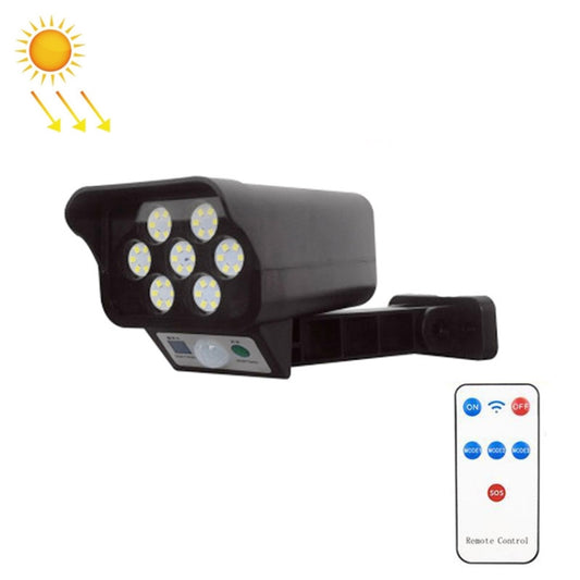 Solar Sensor LED Wall Light Simulation Surveillance Camera Glare Anti-Thief Street Lamp, Style:, 35LED (Black), Remote Control (35LED White), Remote Control (35LED Black), Remote Control (42LED), Remote Control (77LED)