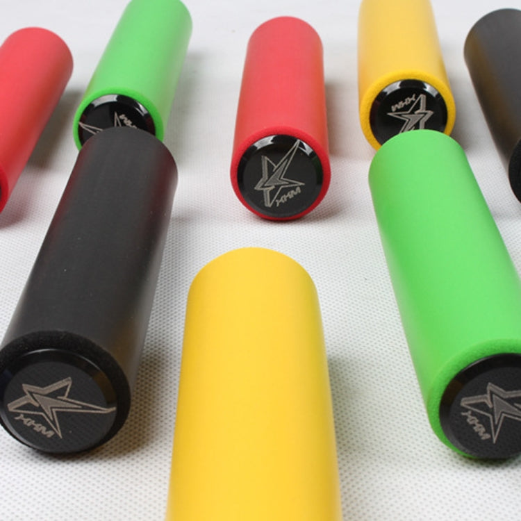 Colorful silicone mountain bike handlebar grip covers with black end caps