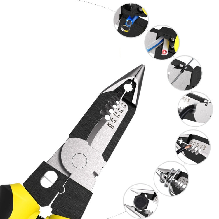 7 In 1 Multi-Function Wire Stripper Electrician Manual Tool, 7 in 1