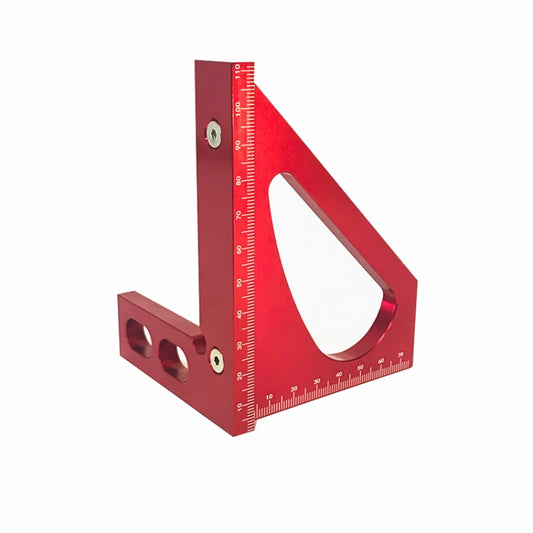 Woodworking Tools Aluminum Alloy 90 Degree Square Multi-Function Scribing Ruler Triangle Ruler, 90 Degree Square Ruler