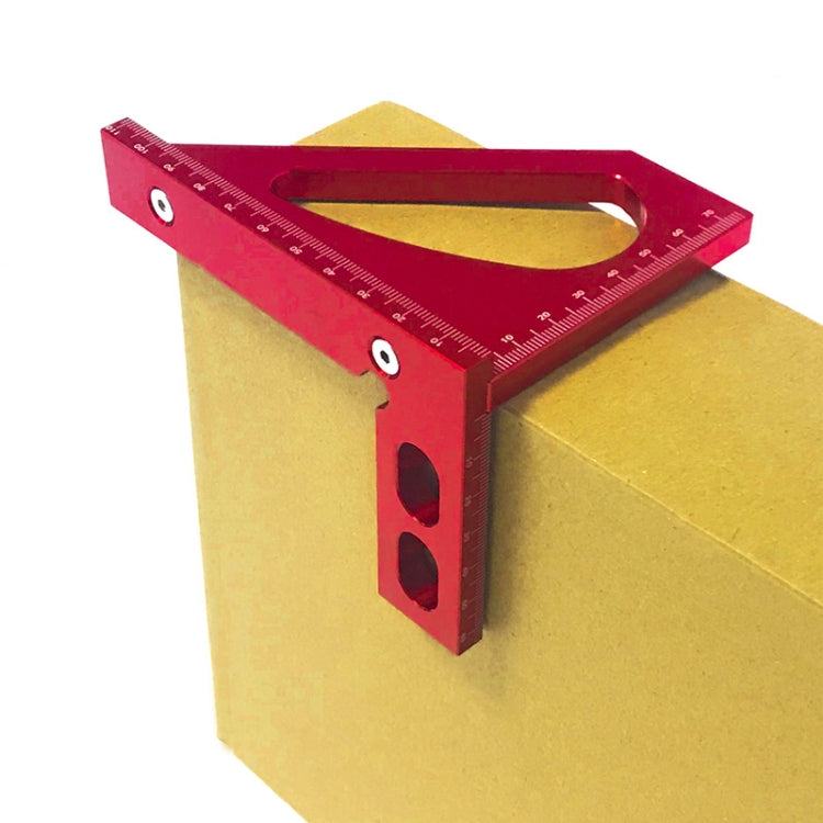 Woodworking Tools Aluminum Alloy 90 Degree Square Multi-Function Scribing Ruler Triangle Ruler, 90 Degree Square Ruler