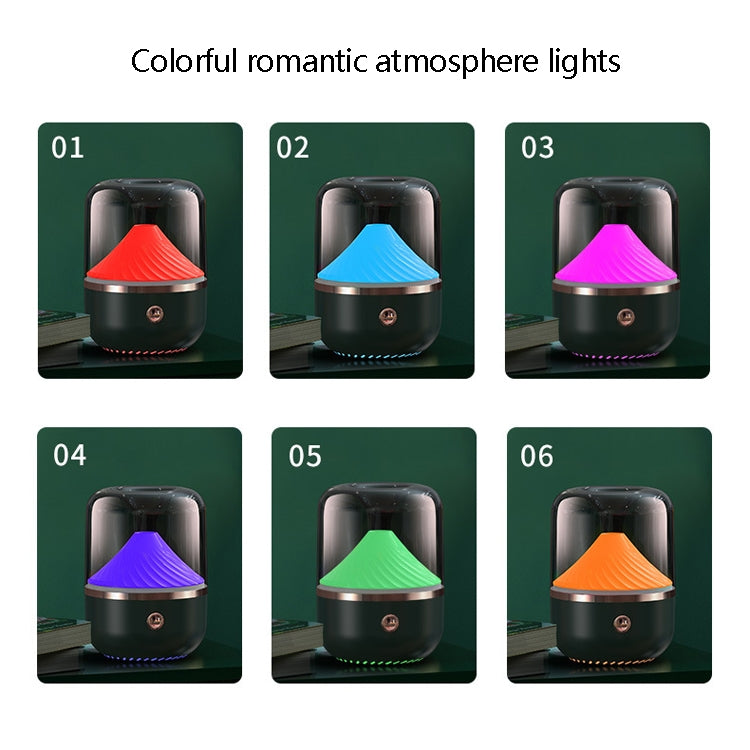 Aroma humidifier with six colored light modes: red, blue, pink, purple, green, orange