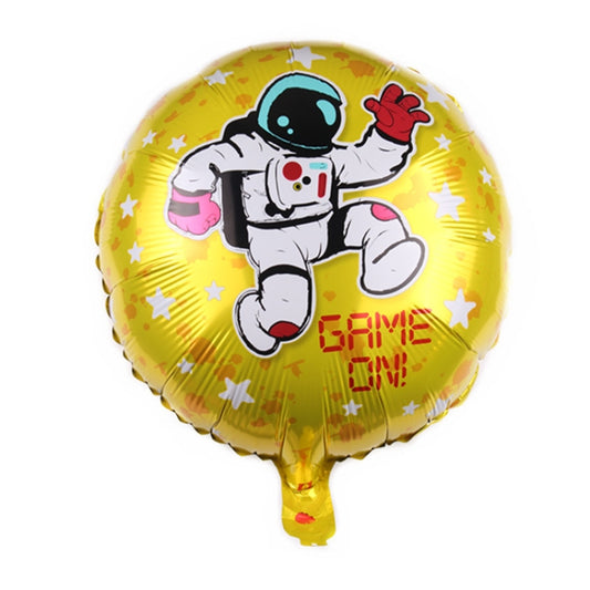 10 PCS Space Aluminum Film Balloon Children Decorate Birthday Party Decoration Balloons,Style:, Golden Space Man, Double-sided Space Man, Round Rocket, Space Rocket, Astronaut, Earth, Retro Plane, Universe, Space Birthday, Blue