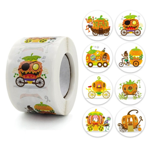 Halloween Pumpkin Car Sticker Holiday Gift Craft Decoration Sticker, 3.8cm / 1.5 Inch