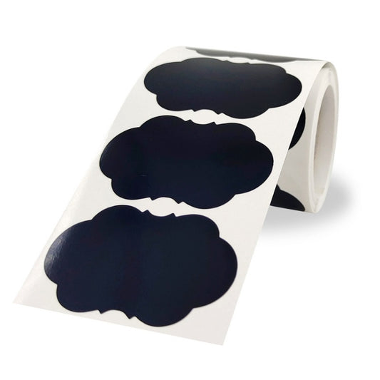 Special-shaped Blackboard PVC Sticker Rewritable Jar Marker Sticker, 35x55mm