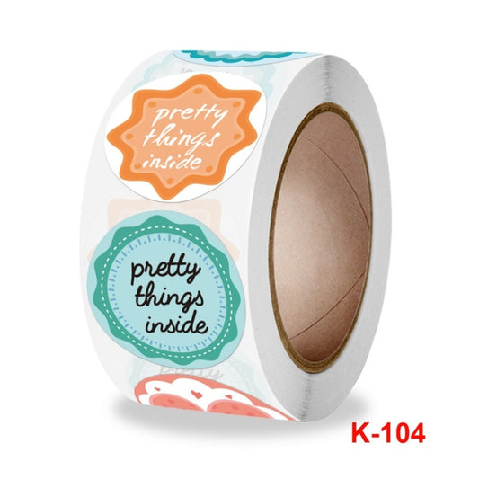 10 PCS Thank You Goods Decorative Sealing Stickers Envelope Decorative Stickers, K-104 Stickers