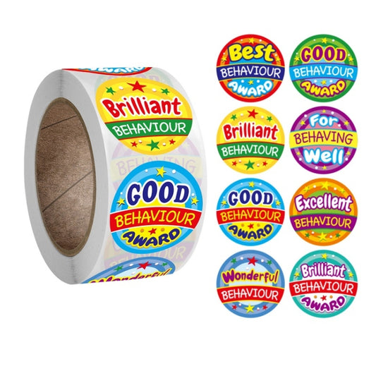 School Children Colored Round Award Stickers Gift Envelope Packaging Thank You Stickers, A-122 Stickers