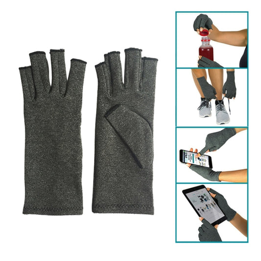 Half Finger Cycling Gloves Arthritis Pressure Health Gloves High Elastic Breathable Anti-edema Rehabilitation Riding Glov, L, M, S