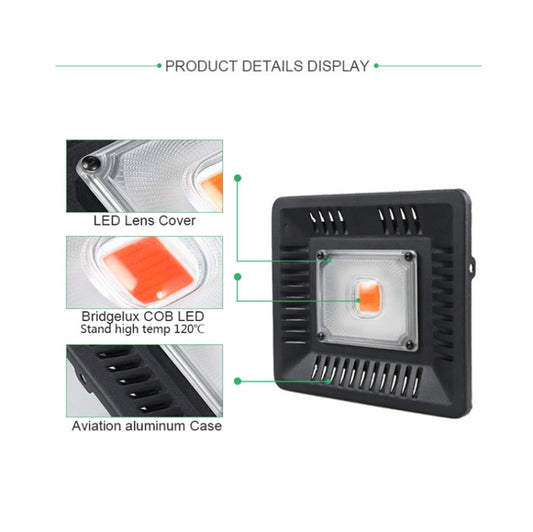 Ultra-Thin LED Plant Light, Full Spectrum COB Growth Light, Vegetable, Fruit & Flower Greenhouse Fill Light With Plug, 50W UK Plug, 100W UK Plug, 150W UK Plug, 50W US Plug, 100W US Plug, 150W US Plug, 50W EU Plug, 100W EU Plug, 150W EU Plug, 50W AU Plu...
