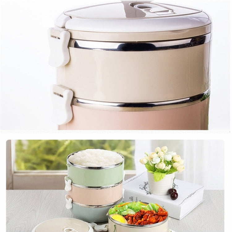 Gradient Color Lunch Box Food Bento Box Stainless Steel Container