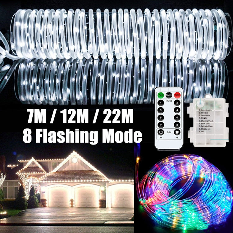 LED tube string lights with remote, multicolor RGB glow and flashing modes