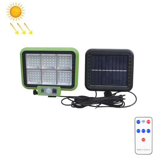 Outdoor split solar wall light with cool white LEDs, control panel and power cable