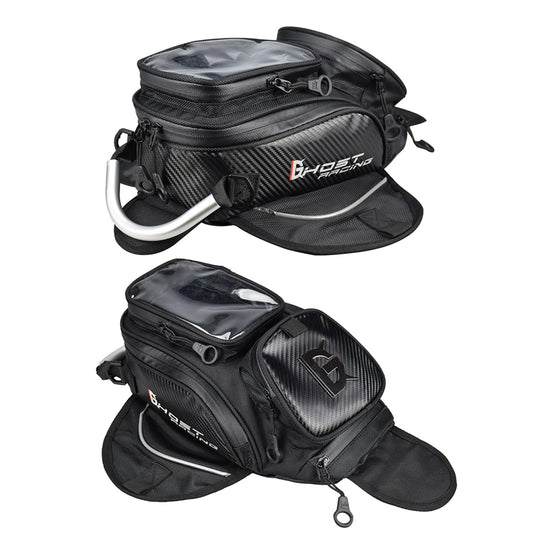 GHOST RACING GR-YXB08 Motorcycle Bag Touch Navigation Fuel Tank Package Dust Waist Bag