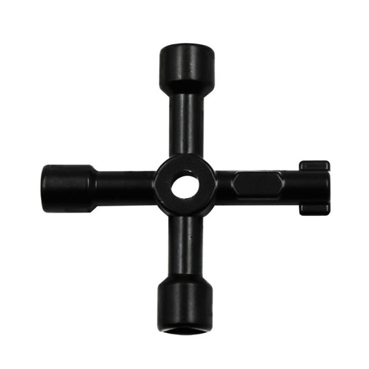 Elevator Water Meter Valve Cross Key Inner Triangle Wrench, Style: A Black, A Black, A Blue, B Silver, D Silver Center Six-side/Square Hole, E Silver, F Silver, D Silver Center Double-sided Square Hole