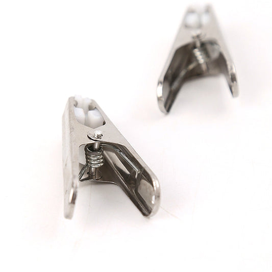 20 PCS Multifunctional Stainless Steel Laundry Folder Peg Clothes Storage Clip, Clothes Storage Clip