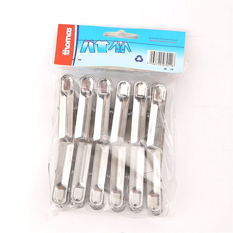 20 PCS Multifunctional Stainless Steel Laundry Folder Peg Clothes Storage Clip, Clothes Storage Clip