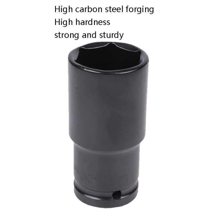 Single black hex socket wrench with high-carbon steel forged tip