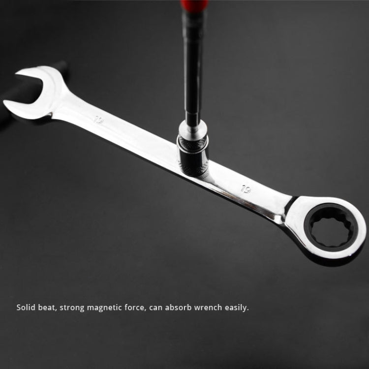 Magnetic wrench attachment tool with chrome finish and magnet head