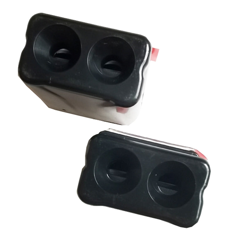 Ultrasonic animal alarm units, black covers with two circular openings