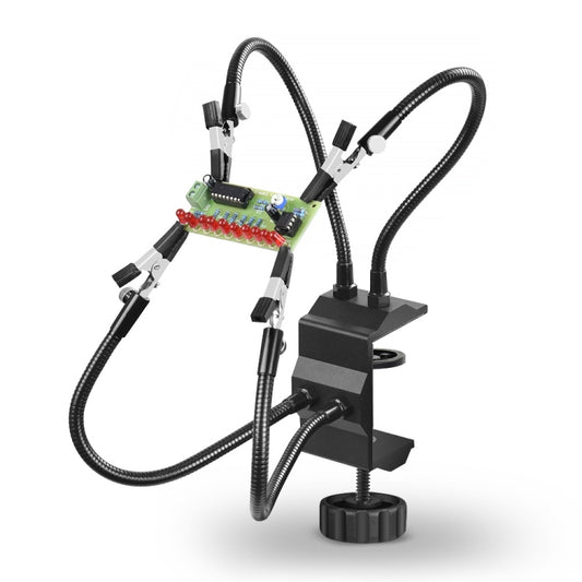Four-Claw PCB Digital Repair Welding Station, SN4B-BK9 Black, SN4B-SY2 Silver, SN4B Black Tube Silver Clip
