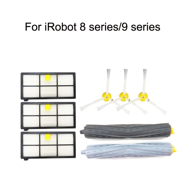 Kit includes filters, side brushes, and main roller brushes for robotic vacuum